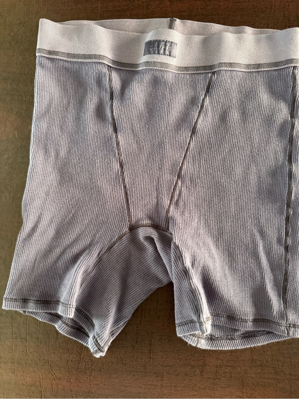 SKIMS Ribbed Boxer Briefs - Purpleish color XS